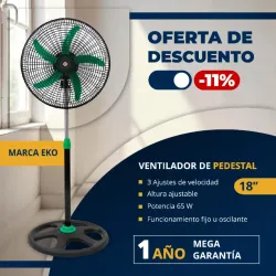 Ventilador de pedestal de 18"