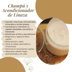 Champú y Acondicionador de Linaza🩵