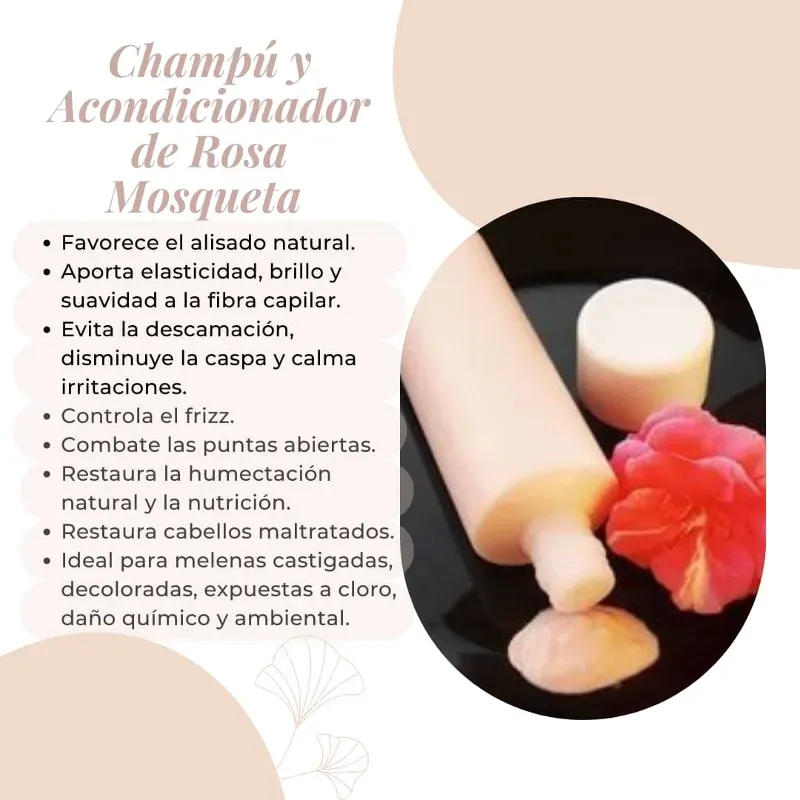 Champú y Acondicionador de Rosa Mosqueta 🩷