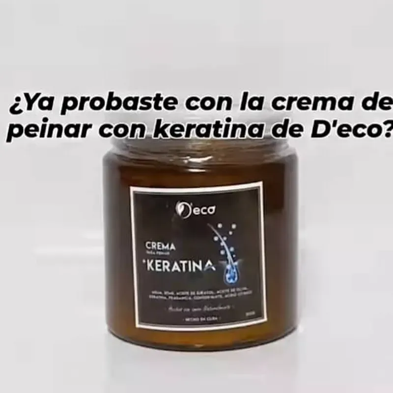 Crema para peinar con Keratina