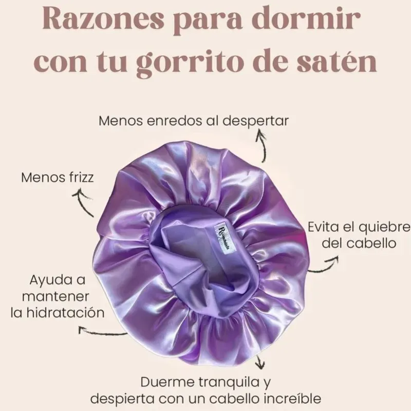 Gorros de satin 