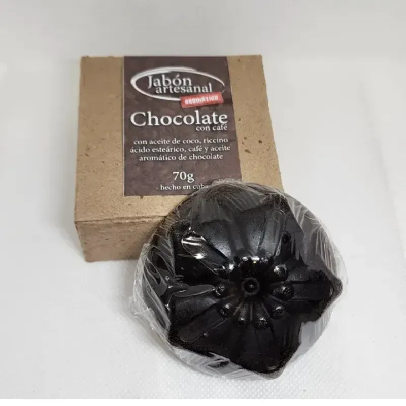 Jabón de chocolate y café