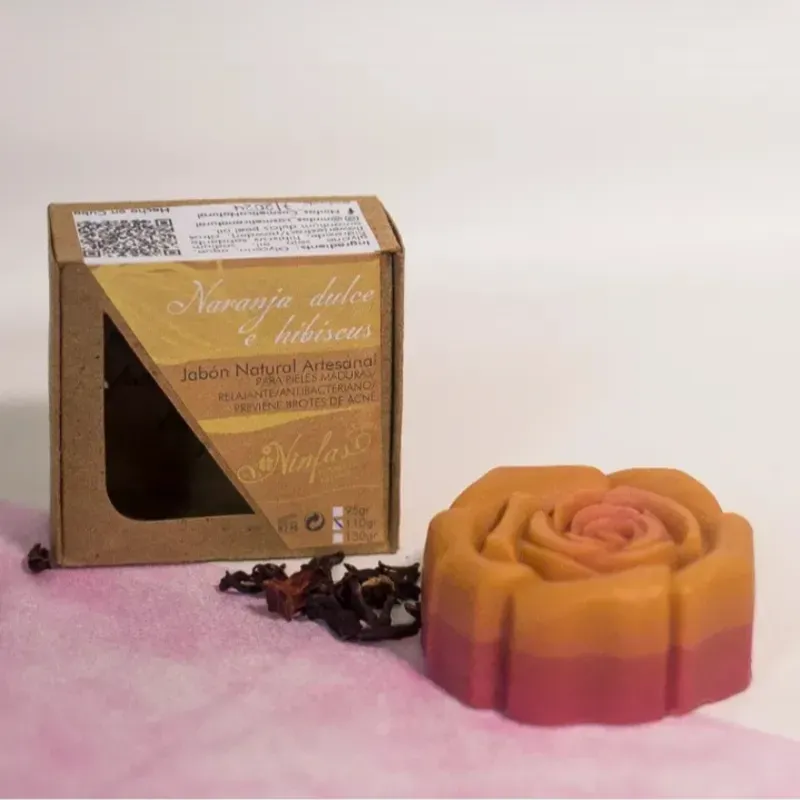 Jabón de Naranja Dulce e Hibiscus 110g