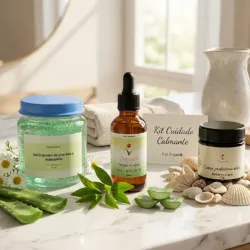 Kit básico "Cuidado Calmante Organik" pieles sensibles y secas