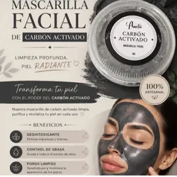Mascarilla facial de carbón activado ✔