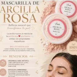 Mascarilla fácil de Arcilla Rosa 🌹 