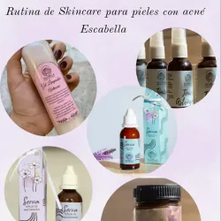 Rutina de Skincare anti-acné. Rutina con productos Escabella 🩷💜