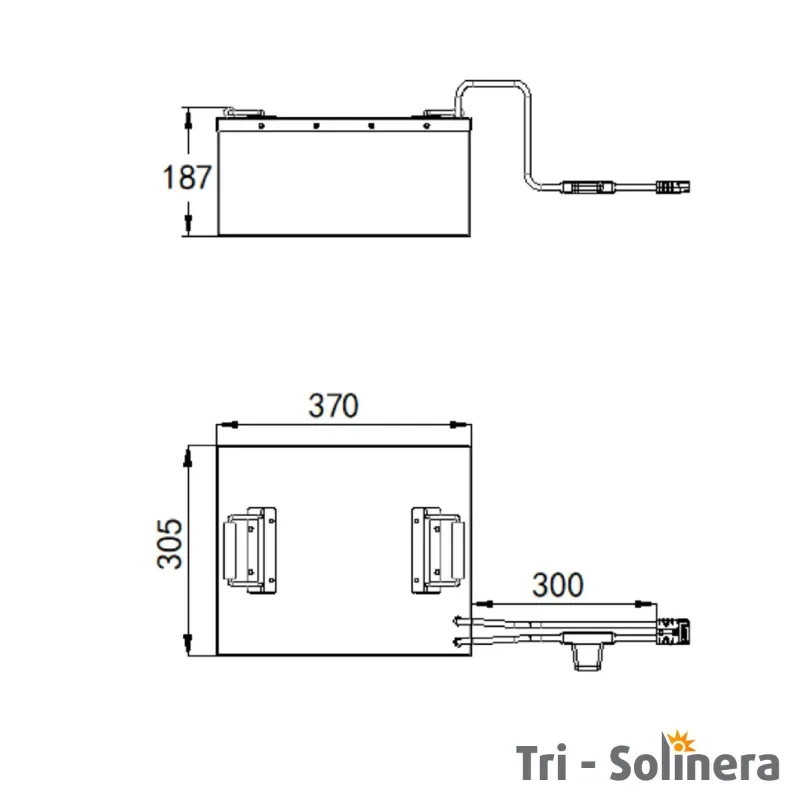Batería de LiFePO4 de 72V / 50Ah