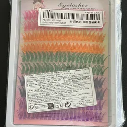 Pestañas de colores