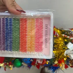 Pestañas de colores 