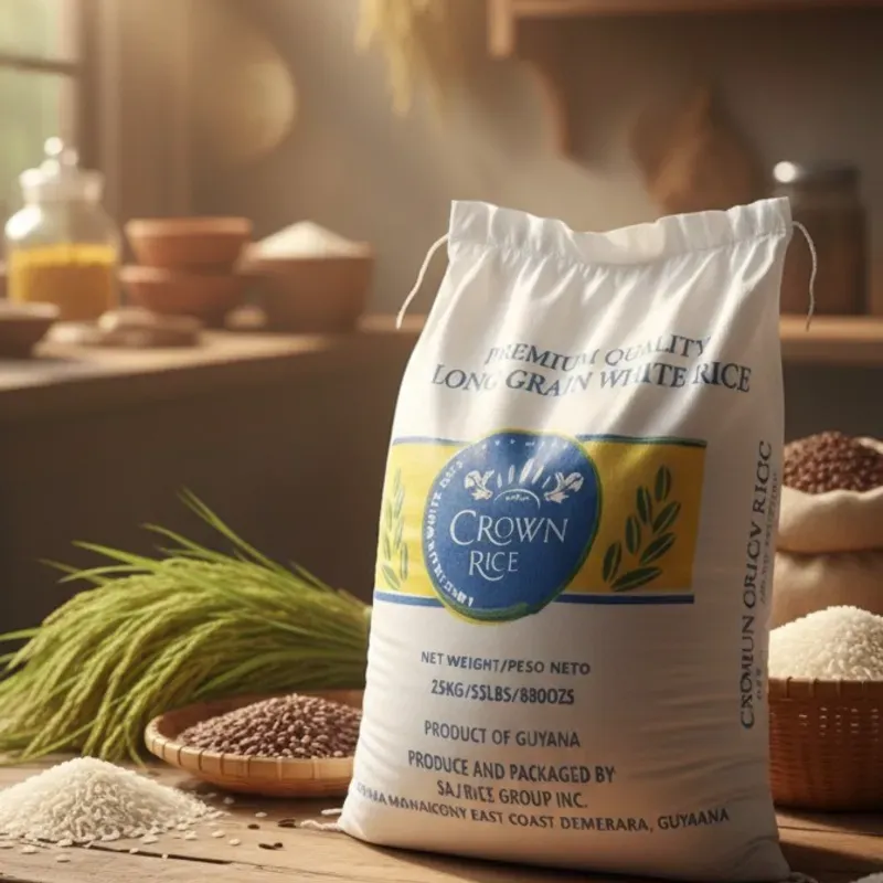 Sacos de Arroz Guyanés 25kg (Crown Rice)