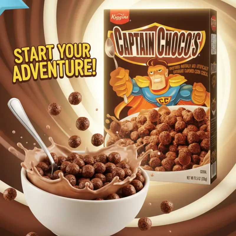 Cereales KIGGINS CAPTAIN CHOCO'S (326g)