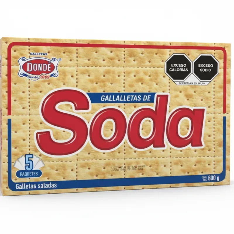 Caja de Galletas de SODA (5 paquetes)