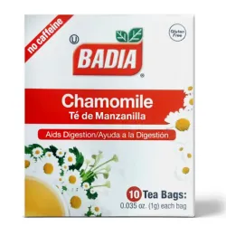 Té de Manzanilla BADIA (caja de 10 bolsitas) 