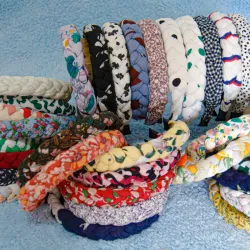 Diademas Mini Trenzadas estampadas