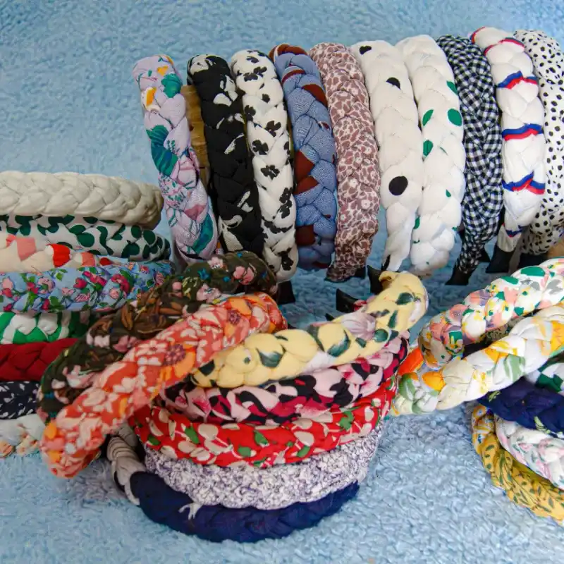 Diademas Mini Trenzadas estampadas