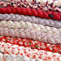 Diademas trenzadas estampadas