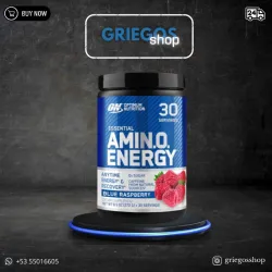 Optimum Nutrition AMIN.O. ENERGY | Blue Raspberry | 30 Servicios