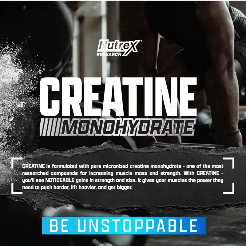 Creatina Monohidratada Nutrex | 60 servicios 
