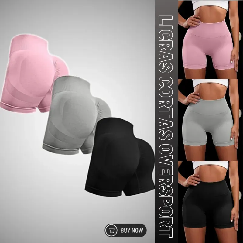 Licras Cortas | "Oversport" | Color Entero