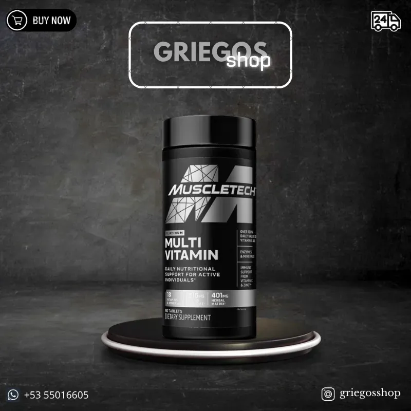Multivitaminico Muscletech | 90 Tabletas 