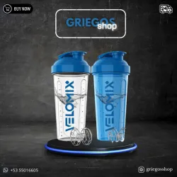 Shaker Bottle | Velomix | Azul/Transparente