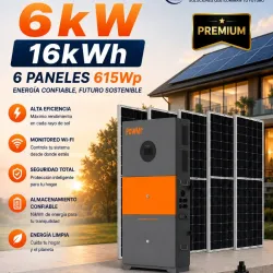 6KW 15KWH 6PANELES 110V/220V