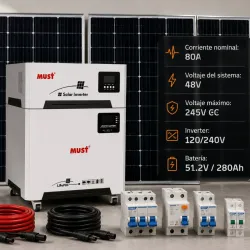 6KW 15KWH 6PANELES 110V/220V