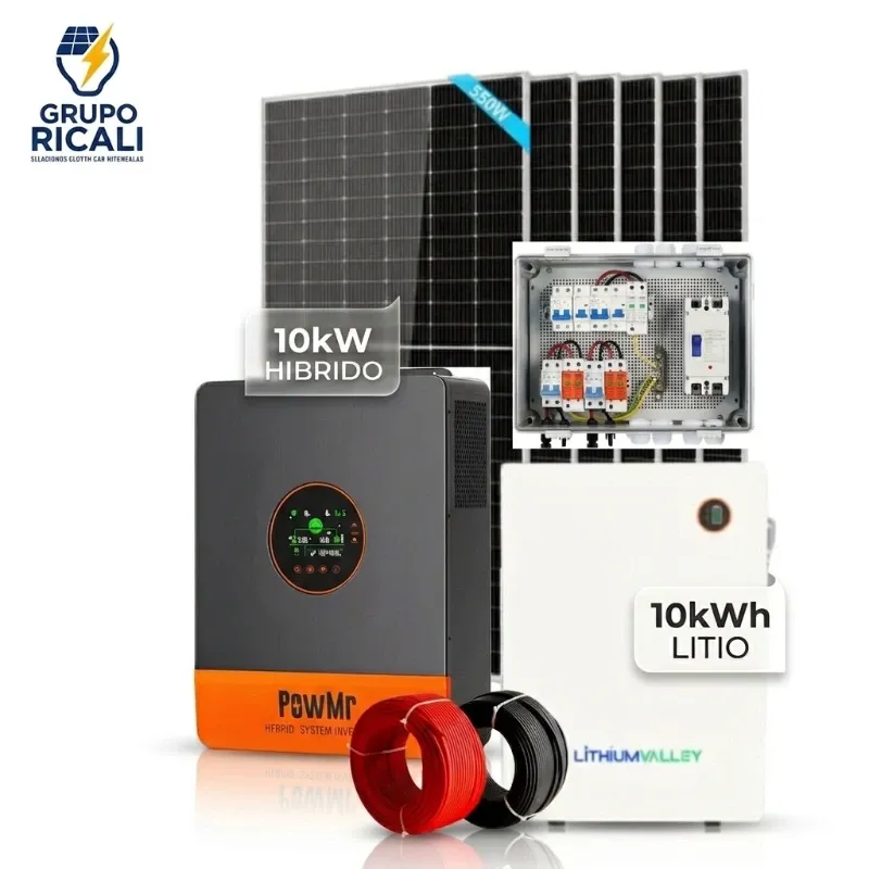 SISTEMA 10KW 110V/220V 10KWH 6PANELES