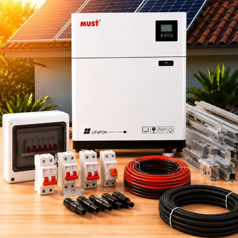 SISTEMA 3KW 110V 7KWH 4 PANELES