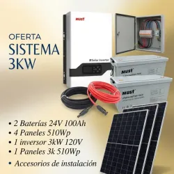 Sistema 3kw 110V ac