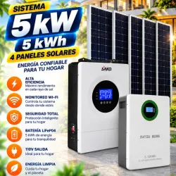 5KW 110V 5KWH 4 PANELES