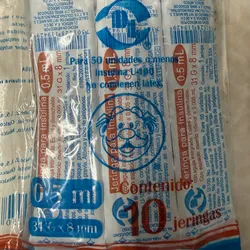 PQT JERINGAS INSULINA 1/2 ml