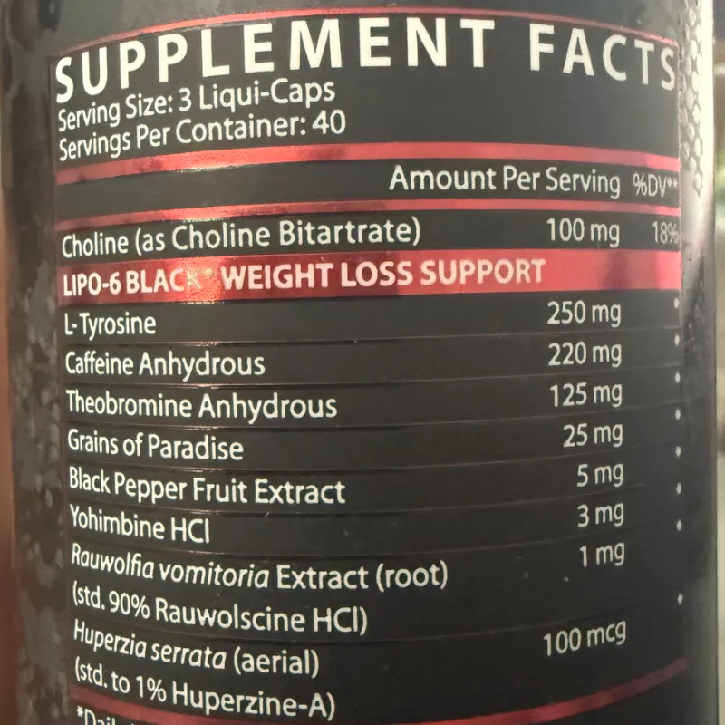 LIPO6 BLACK 120capsulas