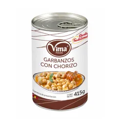 Garbanzos con chorizos(415g)