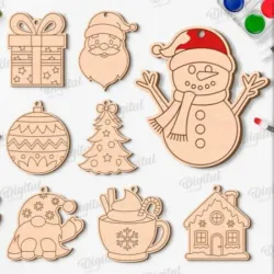 🎨🎄 Adornos Navideños para Pintar en Familia