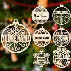 Bolitas Navideñas Personalizadas con Nombre