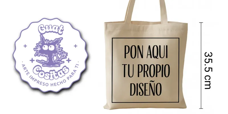 Bolsa Tote / Tote Bag – “Pon aquí tu propio diseño”