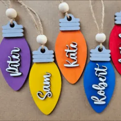 Bombillos Navideños Personalizados con Nombre
