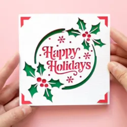 🌿 Tarjeta "Felices Fiestas"