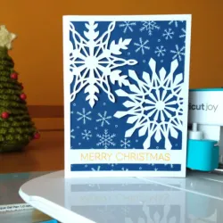 Tarjeta "Copos de Nieve"