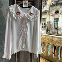 Camisa de cuello peter pan