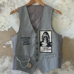 Chaleco con reloj vintage