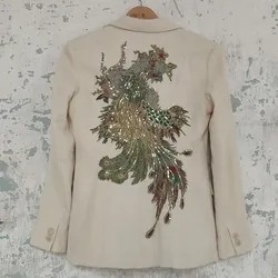 Chaqueta de corduroy blanco