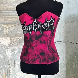 Corset Black metal princess
