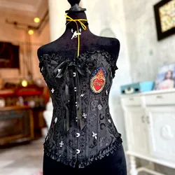 Corset negro customizado