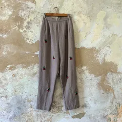 Pantalon capri con cerezas