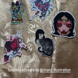 Stickers de @changilustration