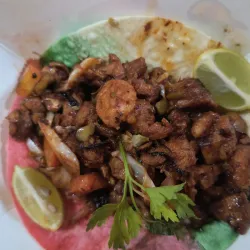 Tacon de cerdo agridulce