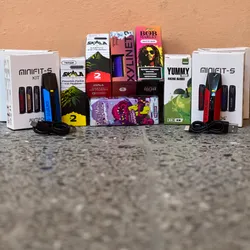 Cigarro electrónico justfog minifit s + pomo de líquido de 30ml de 1% o 2% de nicotina 